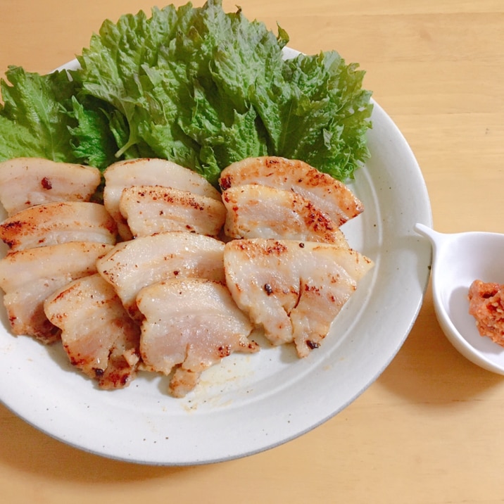 塩豚でサムギョプサル レシピ 作り方 By Tsu2ya8 楽天レシピ